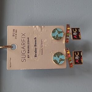 Sugarfix by BaubleBar Teacher School Globe Dangle Earrings